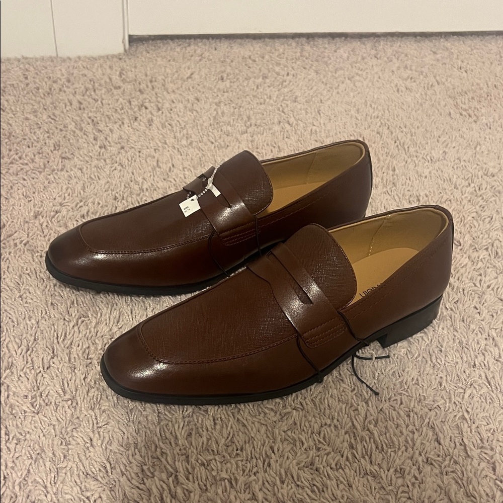 New modern fashionable  Brown Leather Loafers